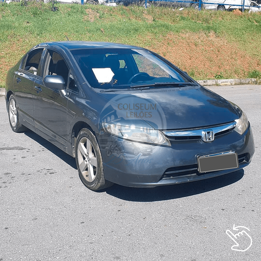 LOTE 002 - HONDA CIVIC LXS ANO 2007